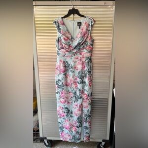 Floral Adrianna Pappell maxi dress, sz 8.